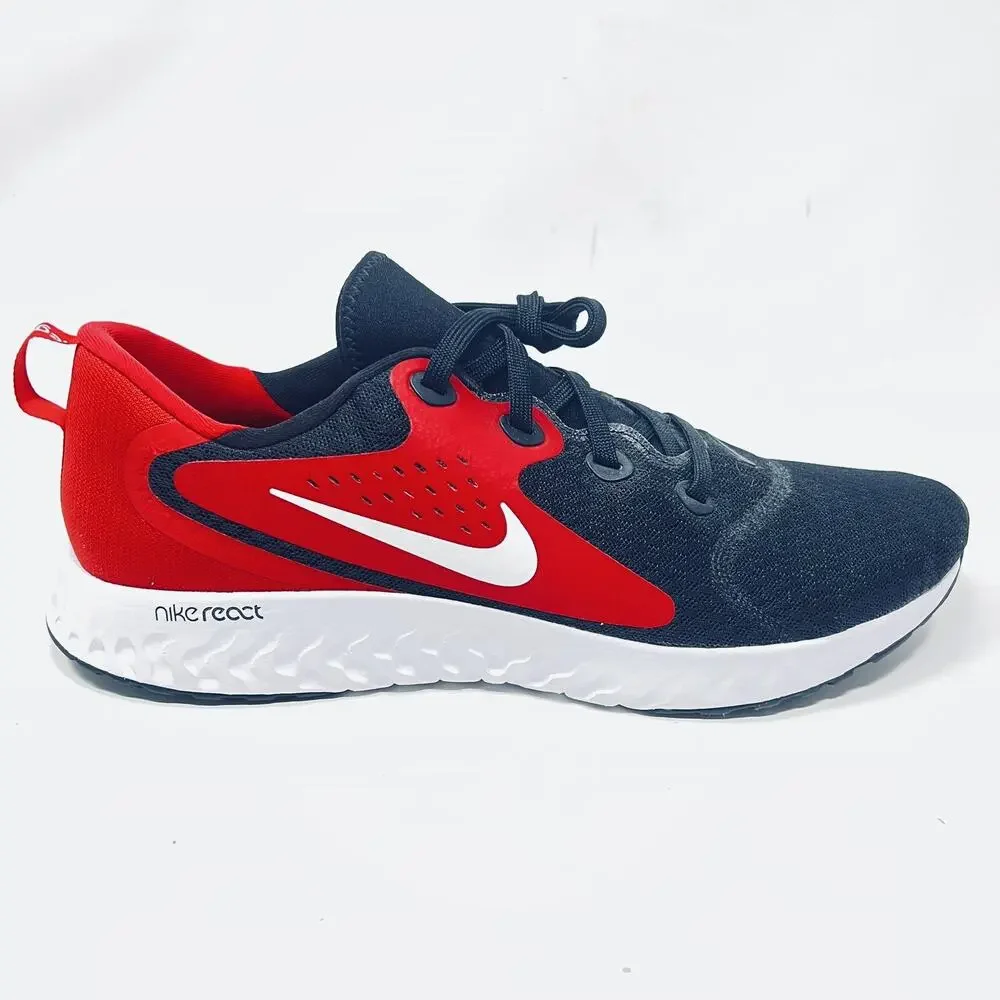 Nike Mens Legend React AA1625-004 Black Red Bred Running Shoes Sneakers Size 14